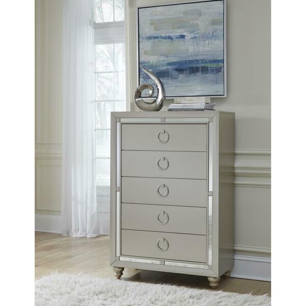 Global Furniture Usa RILEY 1621 CHEST Riley Silver Chest RILEY (1621) CHEST